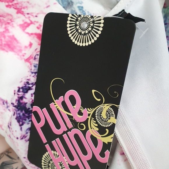 PURE HYPE Womens Dress Size S White/Blue/Pink Sleeveless - Picture 5 of 5